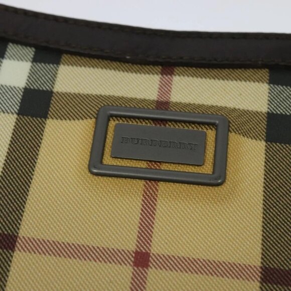 BURBERRY Nova Check Accessory Pouch PVC Beige Auth 123036 - Picture 10 of 16